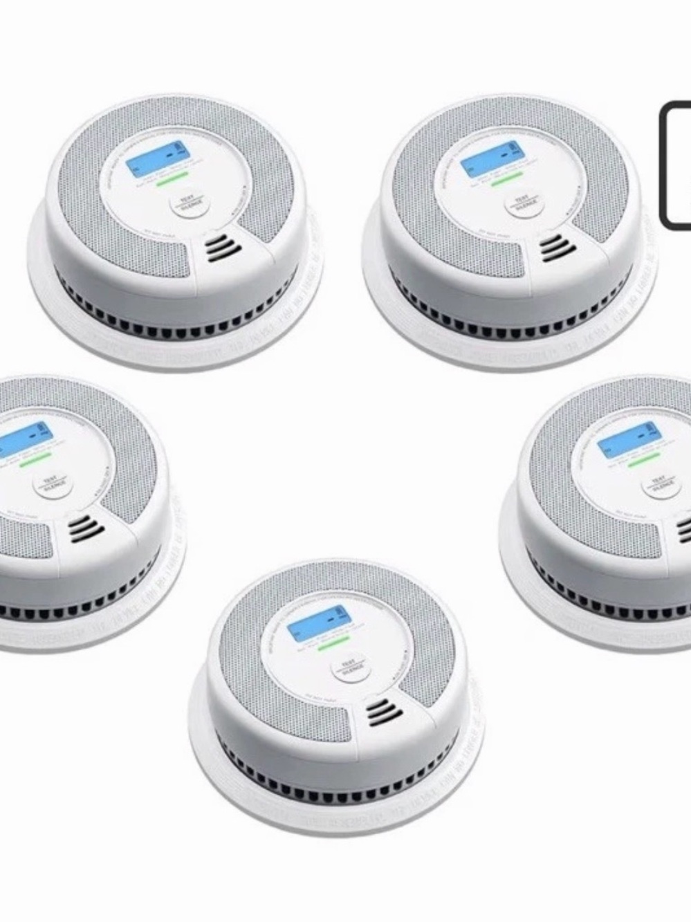 X-Sense SC07 Smoke detector  Carbon Monoxide Detector Alarm - 5-Pack